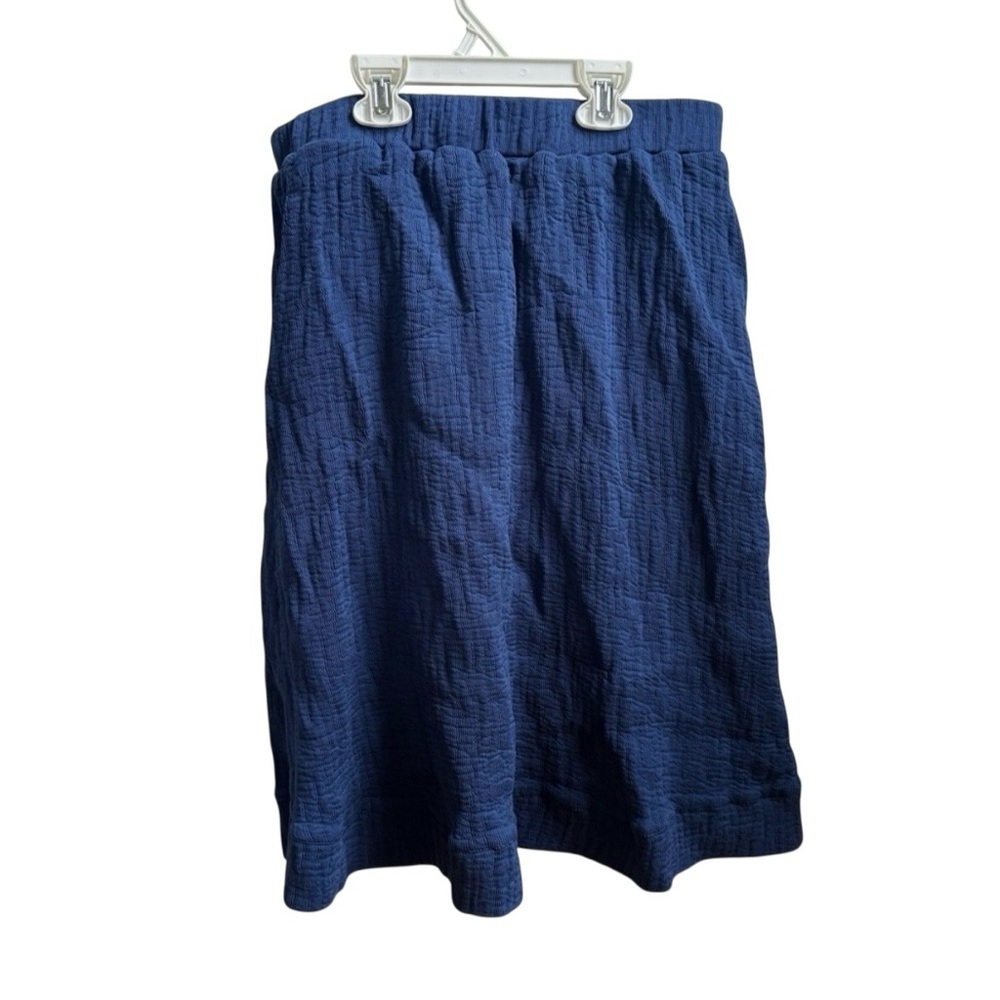 Rebecca Midi Blue Textured Knee Length A-Line Skirt Teen Girls Size 20 - Picture 2 of 6